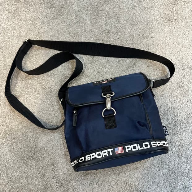 폴로스포츠 빈티지 네이비 크로스백F