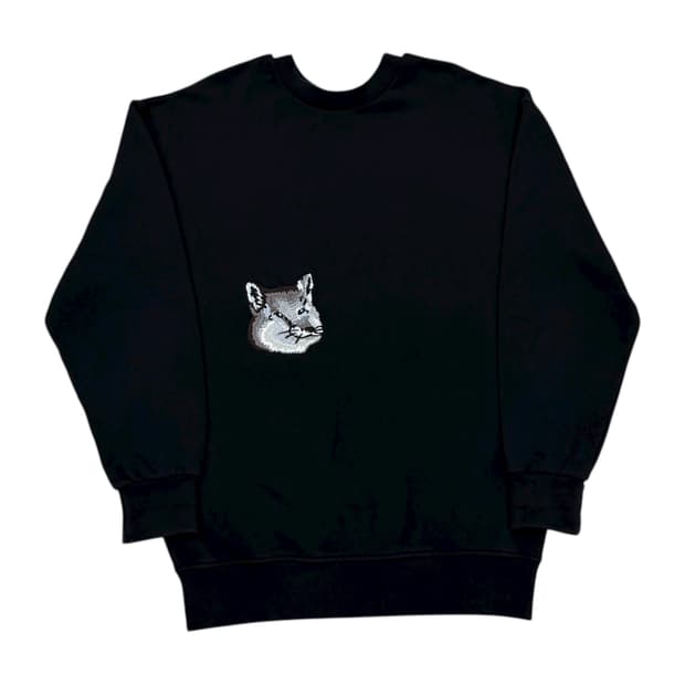 메종키츠네 빅 폭스헤드 스웻셔츠 맨투맨 블랙 3