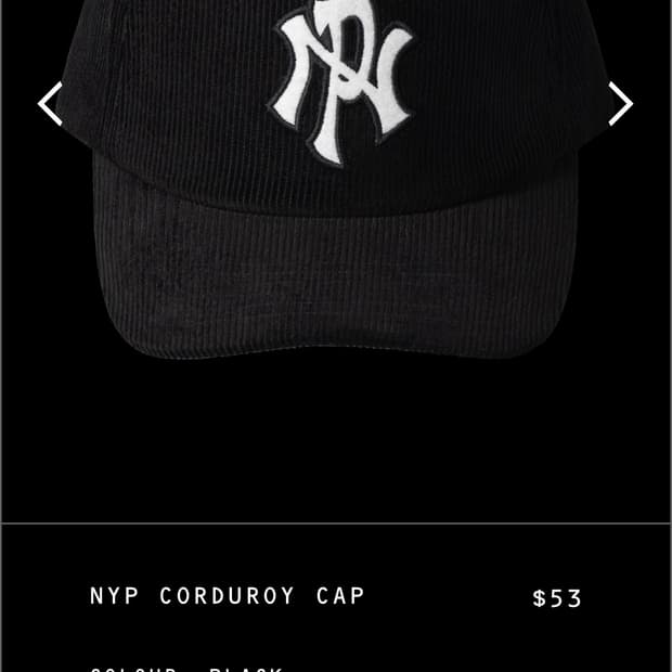 No problemo nyp 코듀로이 볼캡