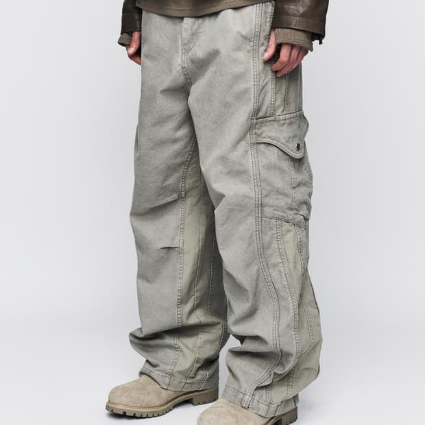 CORE:13 VEIN CARGO PANTS (WARM GREY)