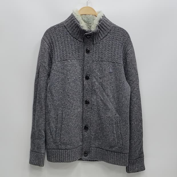 HAZZYS 헤지스 렉스퍼 방풍 울 집업 가디건 / 남 105 진그레이
