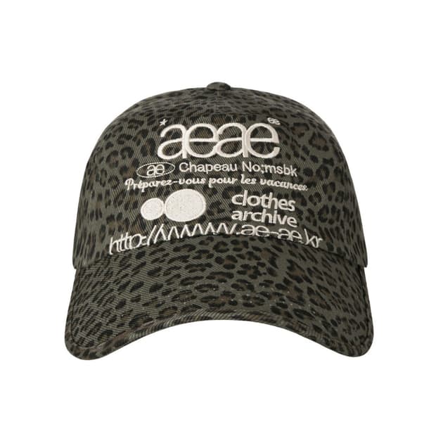 aeae 웹 로고 레오파드 캡 WEB LOGO LEOPARD CAP