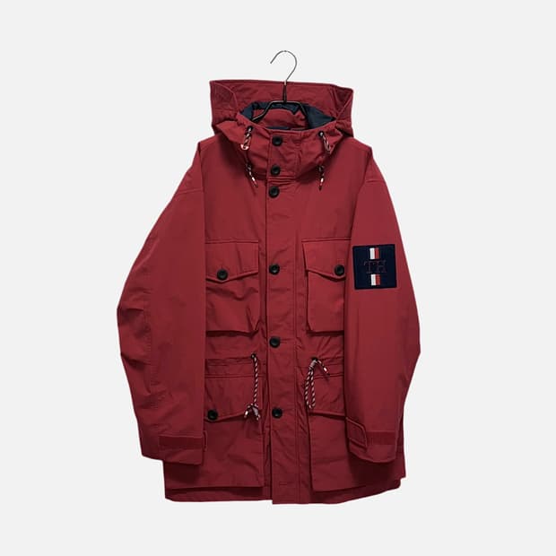 타미힐피거 포켓 바람막이 레인 자켓