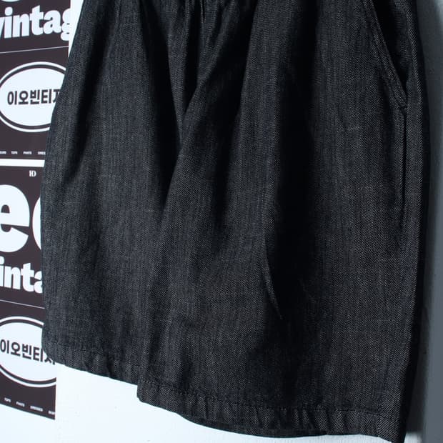 (XL-2XL) 토피 반바지 팬츠 버뮤다 생지 밴딩 블랙-P1P10280