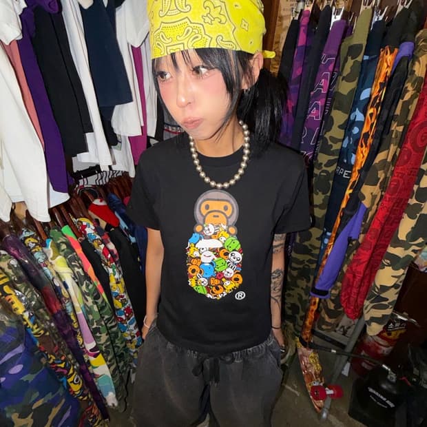 🙊 베이프 마일로 올 프렌즈 마일로 온 헤드 티셔츠 🙊