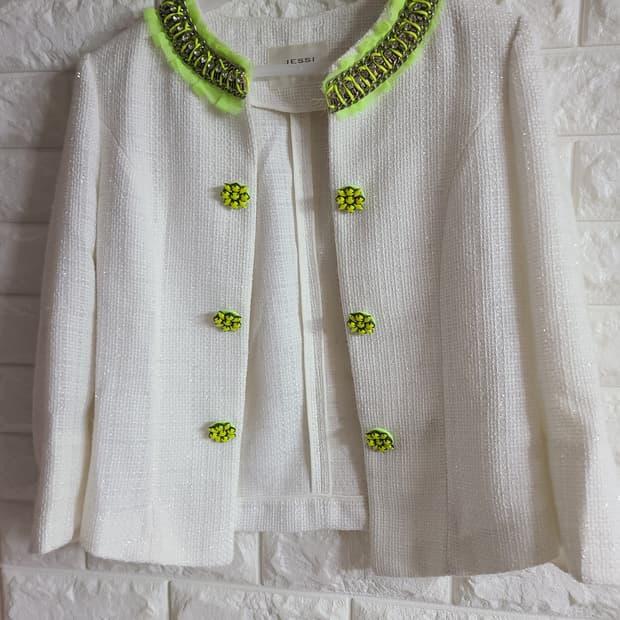 제시뉴욕 보석 트위드 재킷(55-66)