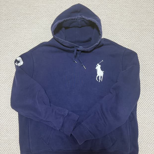 폴로 랄프로렌 네이비 빅포니 후드