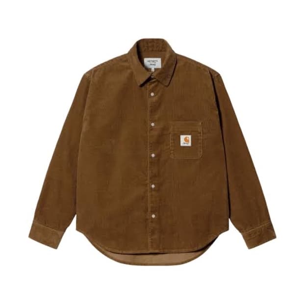 Carhartt wip X awake ny 코듀로이 셔츠 브라운 M