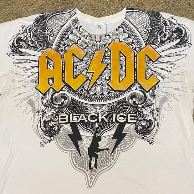 미국 빈티지 ACDC 정식굿즈 반팔티 락티셔츠