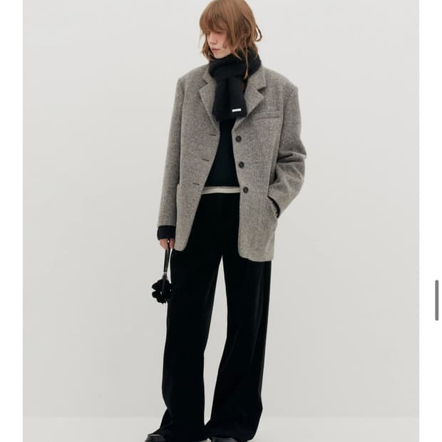 로우클래식 FINE ALPACA WOOL BLAZER COAT