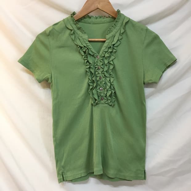 프릴 포인트 티셔츠