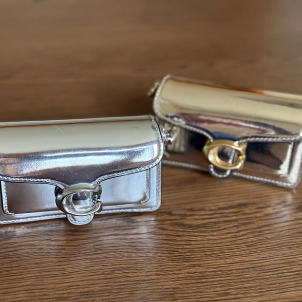 골드 / 코치 태비 나노 토트백 / 새상품 