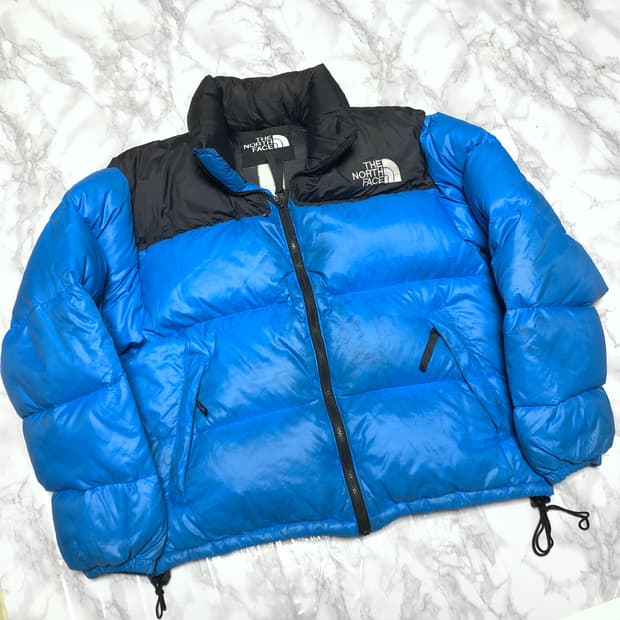 노스페이스 눕시 패딩 아쿠아블루 소다 자켓