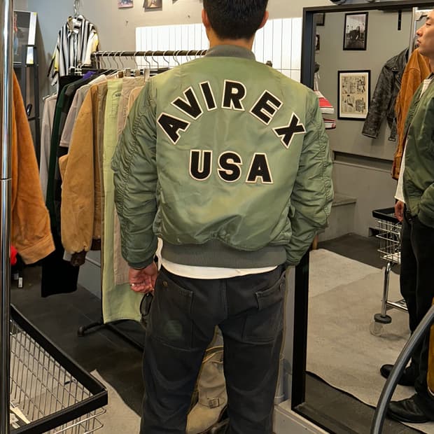 Avirex back logo Ma-1 flight jacket