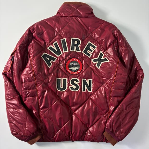 Avirex  아비렉스 USN 폴리 퀼팅 패디드 자켓