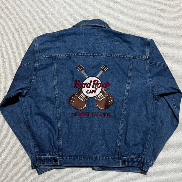 00s HardRock Cafe 하드락카페 타입3 데님자켓 L
