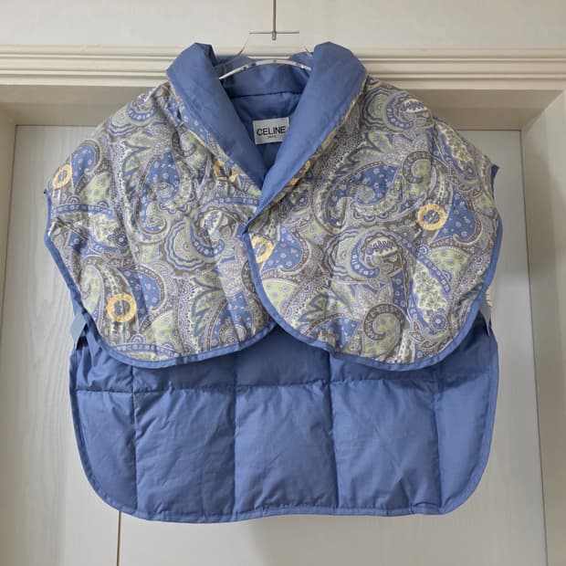 거의새거) 정품 셀린느 페이즐리 여성 퀼팅 경량 다운 조끼