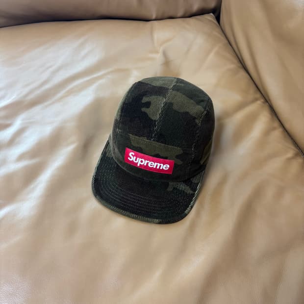 Supreme 슈프림 밀리터리 카모 캠프캡 모자 Military Camo