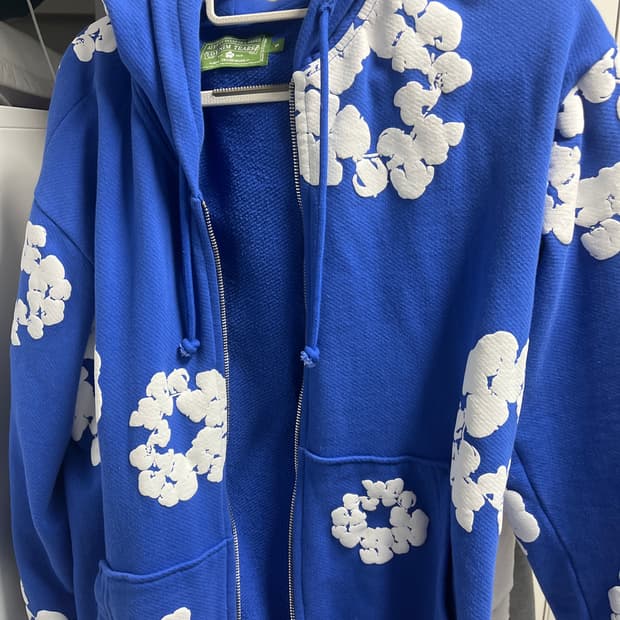 데님티어스 블루 후드집업