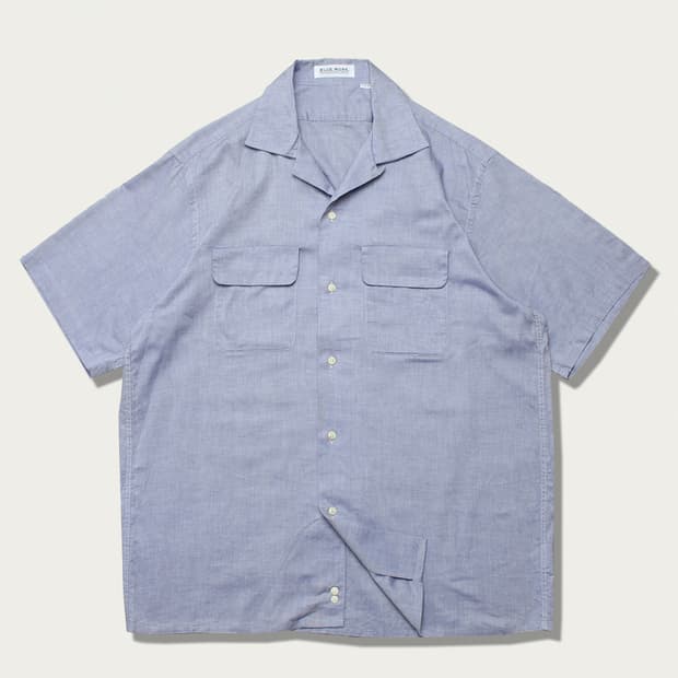 Tomorrowland 오픈 카라 셔츠