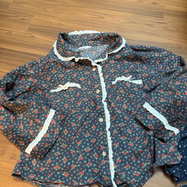 울랄라 파자마 빨강머리앤 긴팔 레이스 잠옷 파자마셔츠