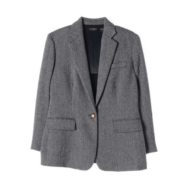 로렌 랄프로렌 그레이 헤링본 블레이저 4