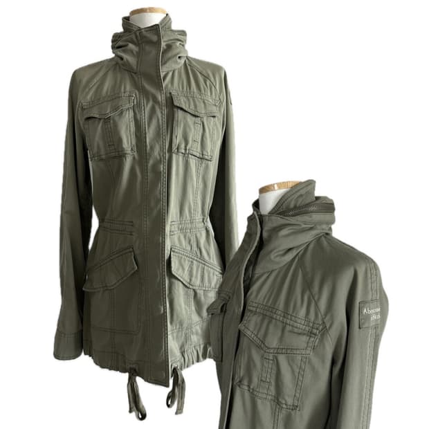 아베크롬비 밀리터리 야상 필드자켓 y2k 갸루 펑크