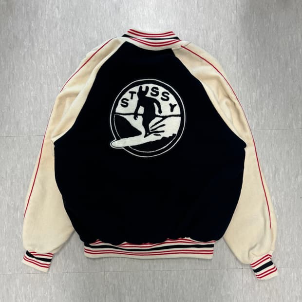 stussy surf club varsity jacket