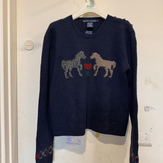 랄프로렌 hand made 니트