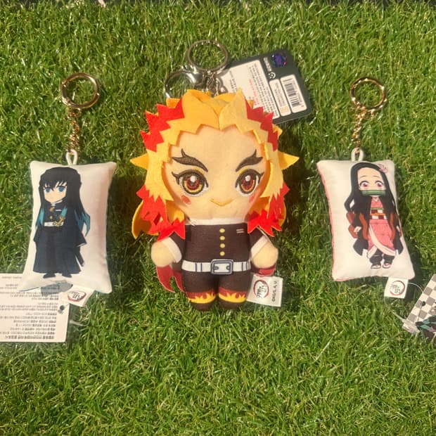 [새상품] 귀멸의칼날 키링 3개