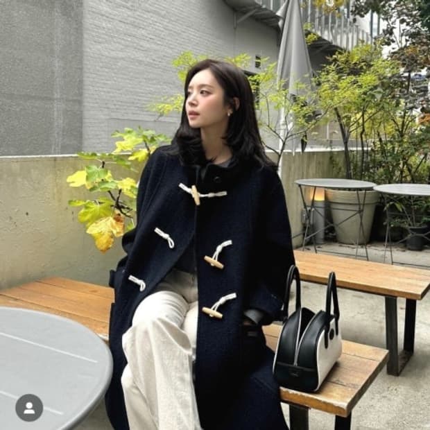 커버낫 떡볶이 더블 롱코트 L