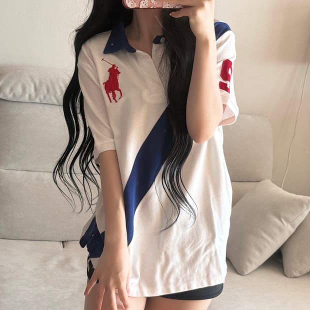 폴로 랄프로렌 빅포니 흰파 레드포니 반팔