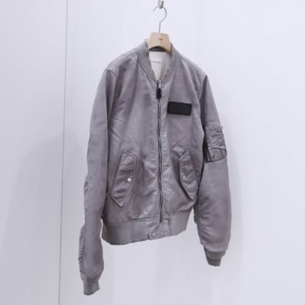 S M 엑슬림 알파인더스트리 봄버 자켓 그레이 미개봉 새제품 판매