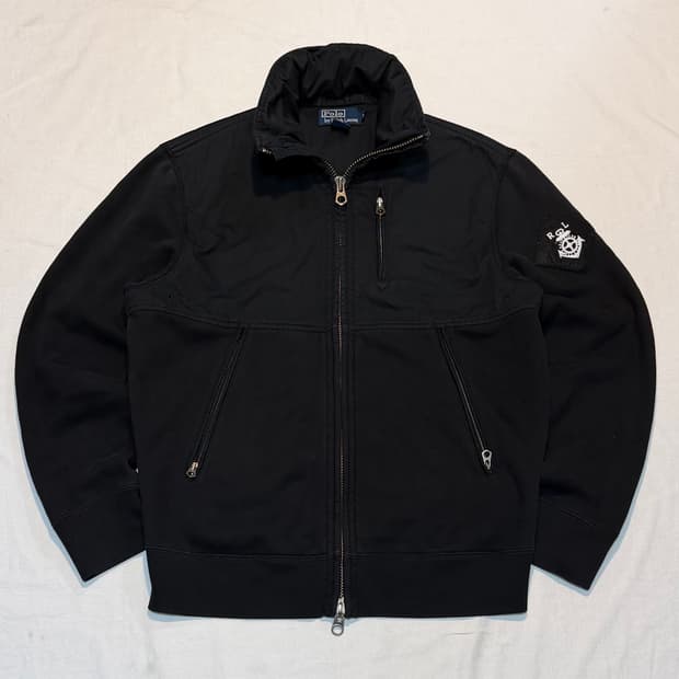 폴로 랄프로렌 닻패치 하이브리드 투웨이 집업 자켓 블랙