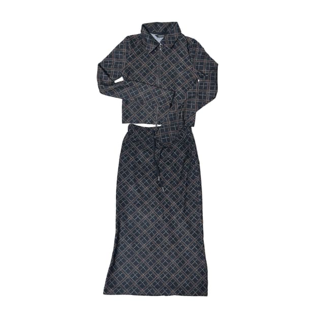 하케쉬 체크 투피스 미사용품