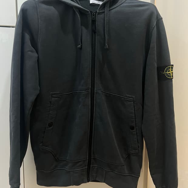 24fw 스톤아일랜드 차콜 후드집업 L