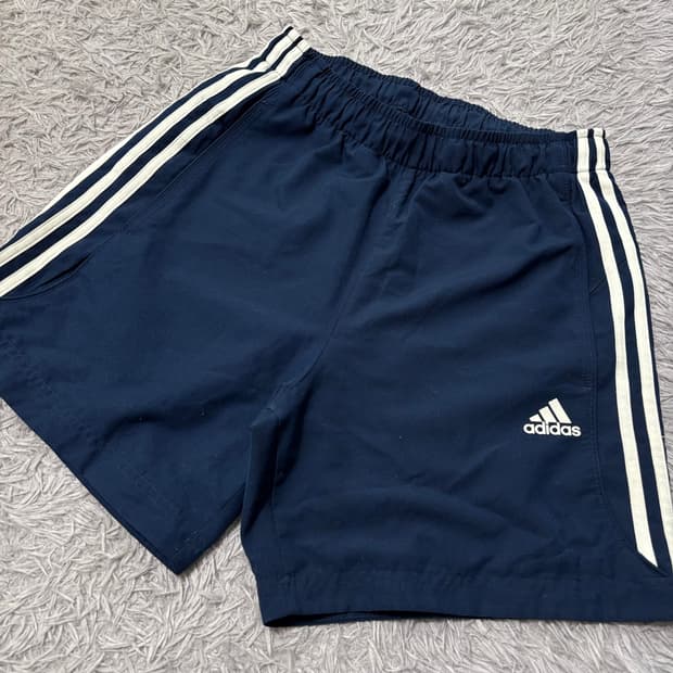 아디다스 네이비 삼선 반바지