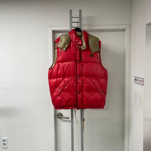 폴로 랄프로렌 레드 패딩 조끼 XL