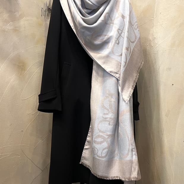 로에베 실크 캐시미어  숄, 머플러  75cmX205