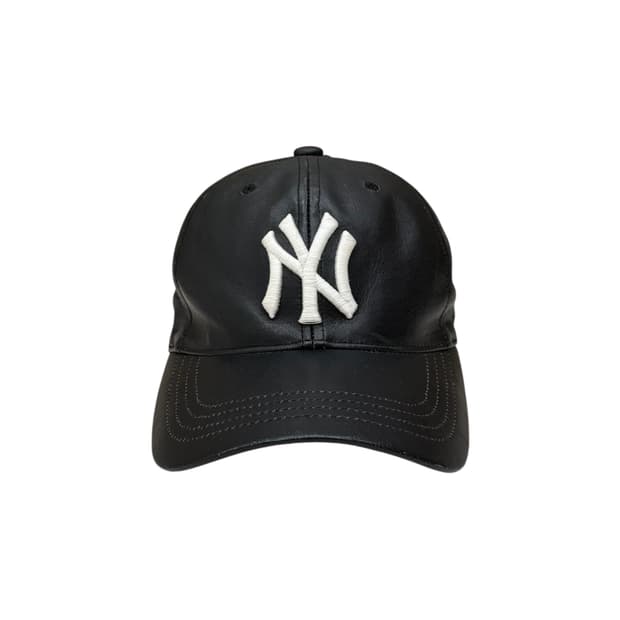 MLB 뉴욕 양키스 양키즈 양가죽 레더 야구 볼캡 모자