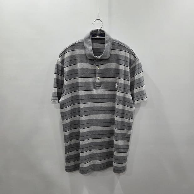 폴로랄프로렌 코튼 카라 스트라이프 반팔티 M 