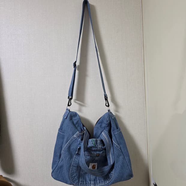 빈티지 커스텀 칼하트 데님 크로스백