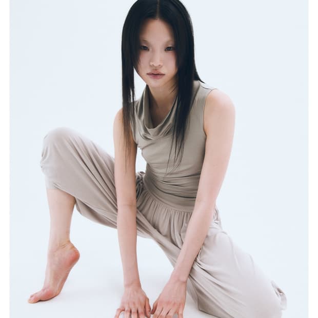 몸서울 Glaze capri pants | Fog 