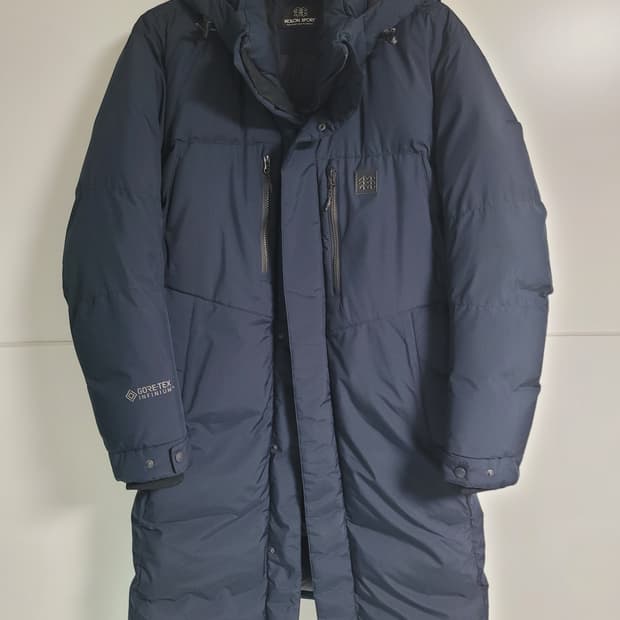 코오롱스포츠 테르누벨 다운롱패딩 네이비 105