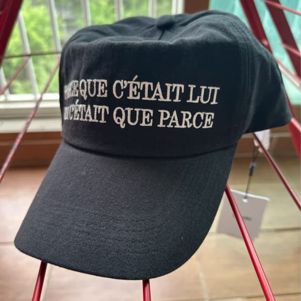 Parce que ball cap BLACK