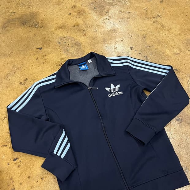 아디다스 네이비 하늘 유로파 져지 트랙탑 100