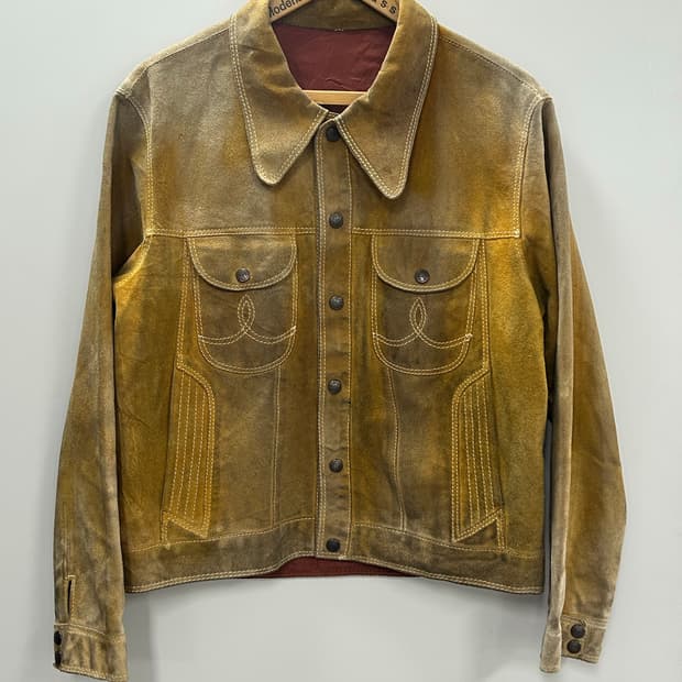 빈티지 카우 스웨이드 자켓