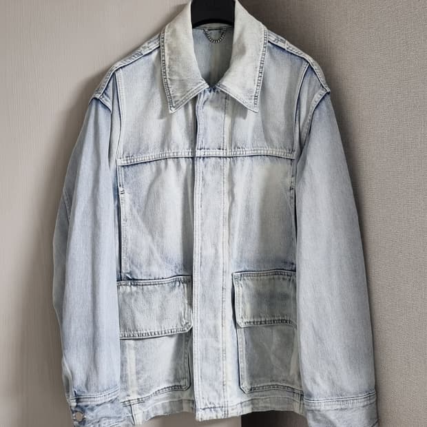 솔리드옴므 워싱 데님자켓