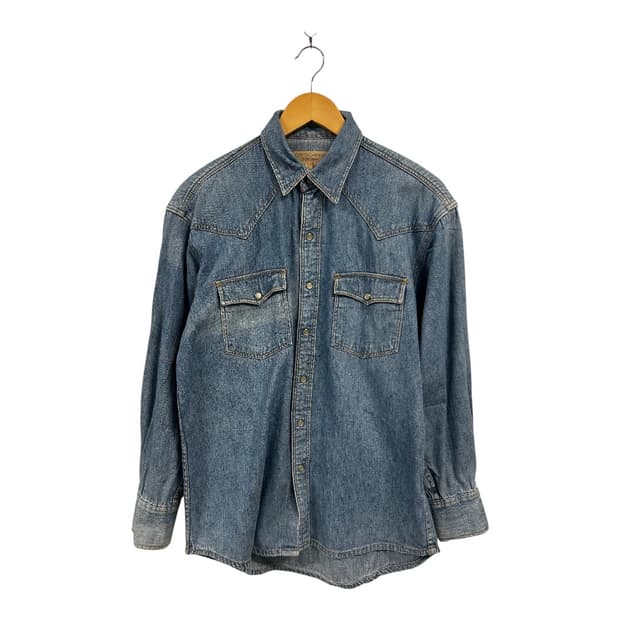 M) 빈티지 JPN 연청 웨스턴 데님 셔츠 TS-065