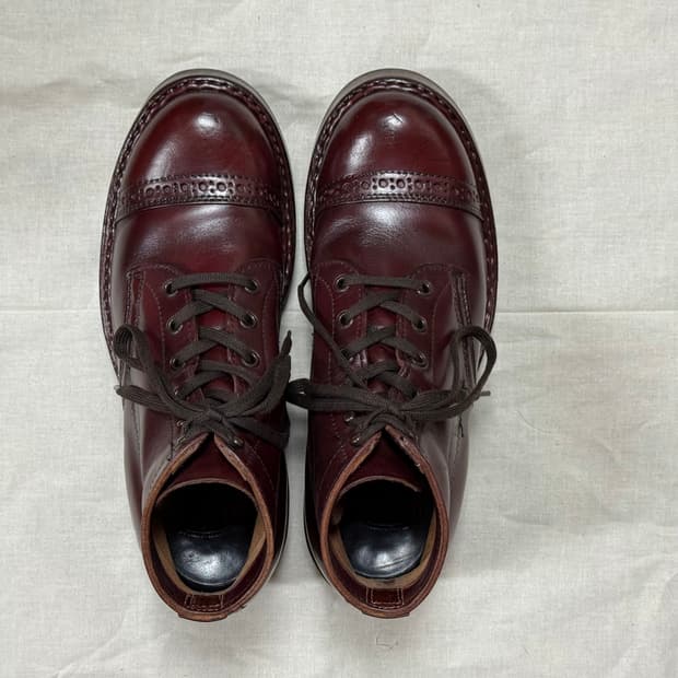 화이츠부츠 세미드레스 버건디 7.5E